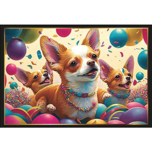 Dog Lover Chihuahua For Womens Colorful Chihuahua Jigsaw Puzzle